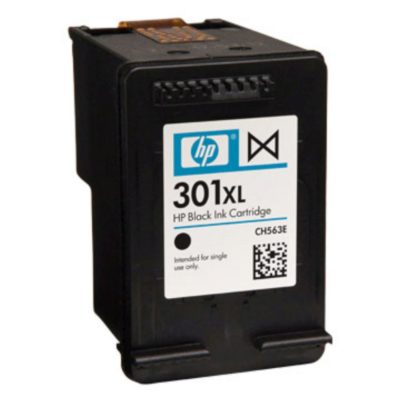 hp 301XL High Yield Ink Cartridge, Black Single Pack, CH563EE hp 301XL High Yield Ink Cartridge, Black Single Pack, CH563EE